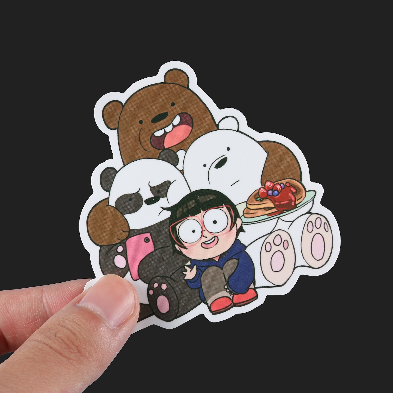 100 PCS We Bare Bears Stickers Pack/ Ice Bear Stickers/ Cute | Etsy