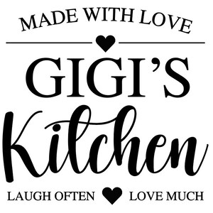 SVG DATEI Digitaler Download*Made with Love*Nana's Kitchen