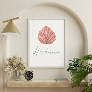 Ostern Typografie Kunst - Hosanna Ostern Printable - Ostern Printable - LDS Osterkunst - Christliche druckbare Kunst - Minimalistische Osterkunst