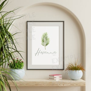 Ostern Typografie Kunst - Hosanna Ostern Printable - Ostern Printable - LDS Osterkunst - Christliche druckbare Kunst - Minimalistische Osterkunst