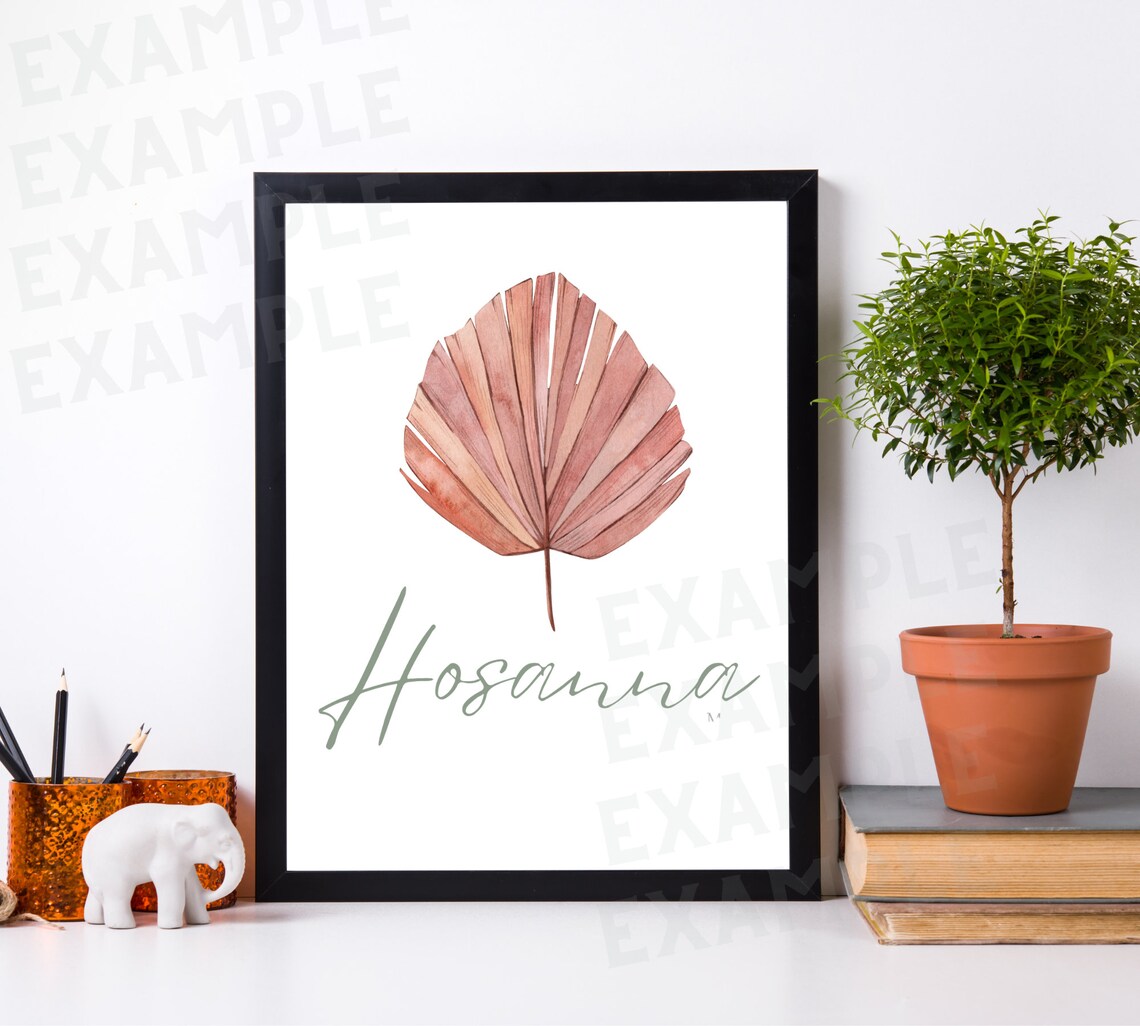 Easter Typography Art - Hosanna Easter Printable - Easter Printable ...