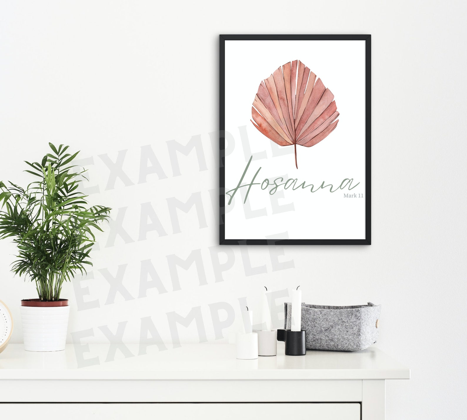 Easter Typography Art - Hosanna Easter Printable - Easter Printable ...