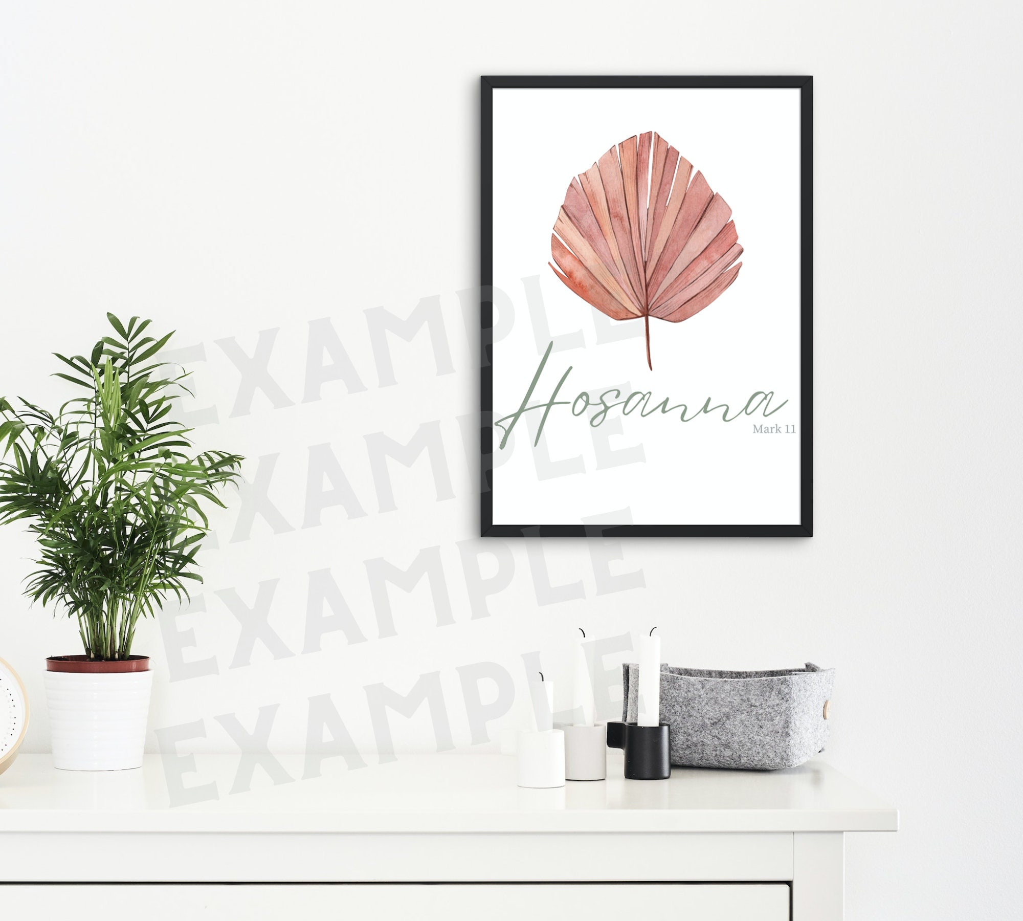 Easter Typography Art - Hosanna Easter Printable - Easter Printable ...