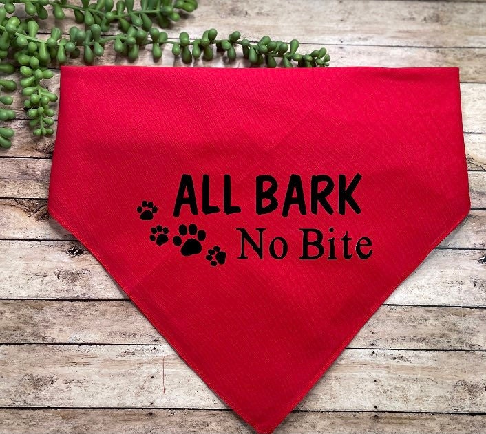 Dog bandana dog accessory Funny dog sayings Dog merch Etsy
