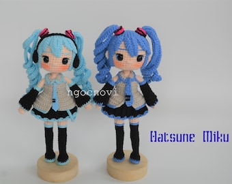 ミクの編みぐるみパターン：アニメあみぐるみ（PDFパターン） - Etsy 日本