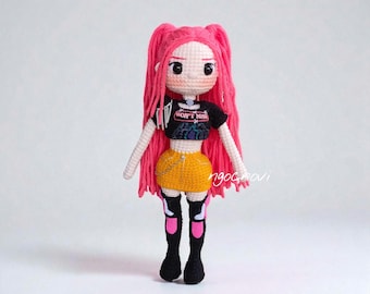PATTERN: Crochet Girl Doll 11, Crochet Inspired Doll Pattern, PDF English Tutorial, Amigurumi Doll Pattern, digital download