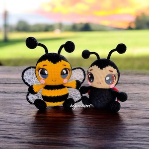 Ladybug crochet Ladybug Amigurumi Handmade Bug Stuffed Plush Ladybug craft Cute Insect Decor Gift