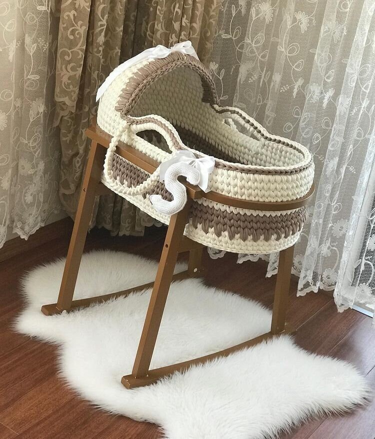 Baby Moses Basket Basket for a Baby Mom Gift Baby Room Etsy UK