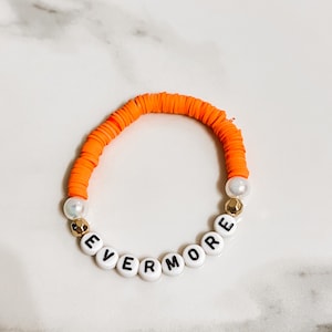 Swiftie Friendship Bracelet, Evermore Era, Eras Bracelet, Heishi Bracelet, Taylors Version, Swiftie Gifts, Gifts for Swifties, Eras Tour