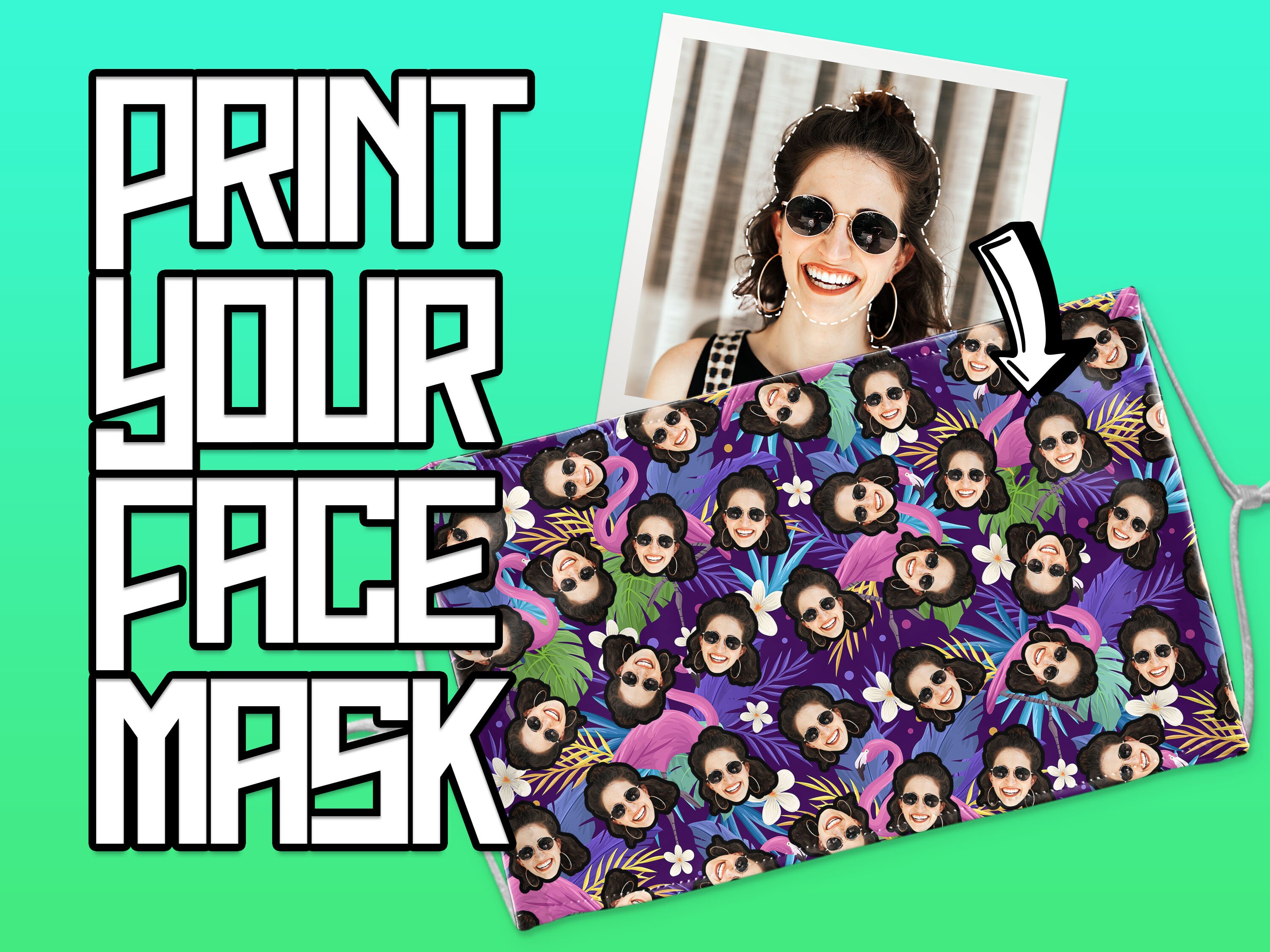 Custom Face Mask Personalized Gift Personalized Face Mask Etsy