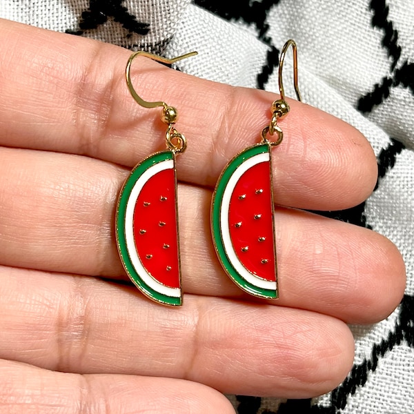 Watermelon Earrings - Etsy