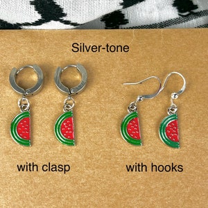 Palestine Watermelon Charm Dangle Hanging Earrings image 8