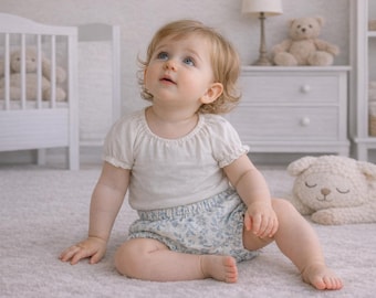 Baby Bloomers PDF Sewing Pattern: Diaper Cover, Shorts, Sizes 0-6 Years (Instant Download)