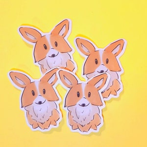Corgi Die Cut Vinilo Pegatina, Padres de Perros, Pegatina de Amantes de Perros, Pegatina Individual