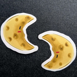 Mondsichel Die Cut Vinyl Aufkleber, Mond Liebhaber, Individuell, Arts and Craft Design