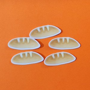Broodbrood gestanst vinylsticker, brood- en bakkersticker, individueel, kunst- en ambachtsontwerp