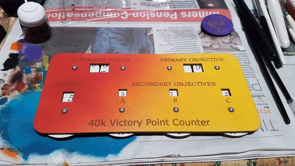 Wargames Victory Points Counter 40k Etsy