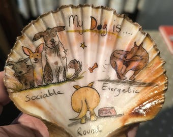 Doggy tea bag tidy or trinket dish