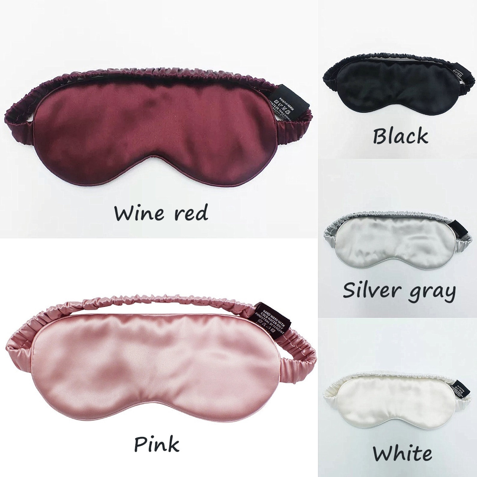 Silk Eye Mask 100 Natural Mulberry Silk22 Momme Organic Etsy
