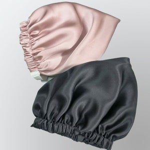 Double Layer Silk Sleep Bonnet With Adjustable Buckle 100% Pure Mulberry Silk Caps Women Hair Care Beauty Sleeping Cap Silk Turban image 7