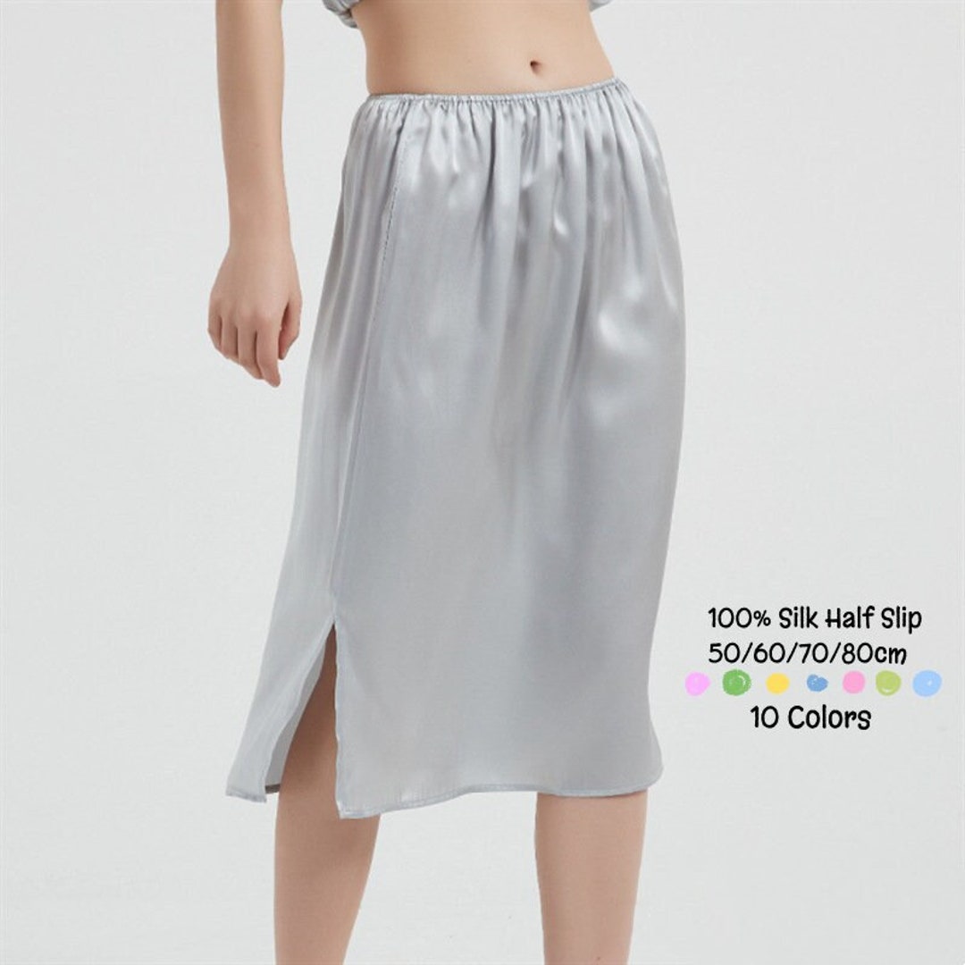 100 Pure Silk Half Slip, Underskirt Petticoat Lingerie, 19''/23''/27