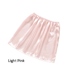 Pure Silk Underskirt, Silk Petticoat Lingerie, Silk Half Slip Petticoat, Short Length Underskirt, Half Petticoat For Women, Silk Underwear Light Pink
