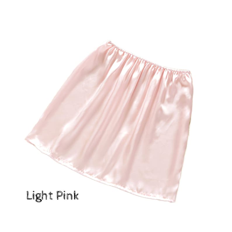 Pure Silk Underskirt, Silk Petticoat Lingerie, Silk Half Slip Petticoat, Short Length Underskirt, Half Petticoat For Women, Silk Underwear Light Pink