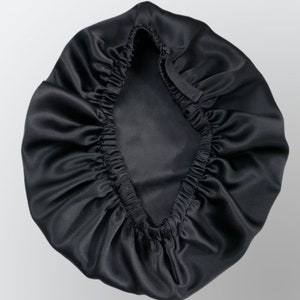 Double Layer Silk Sleep Bonnet With Adjustable Buckle 100% Pure Mulberry Silk Caps Women Hair Care Beauty Sleeping Cap Silk Turban image 9
