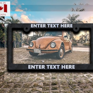 Cubierta de marco de matrícula personalizada / Letra en relieve / Impresa en 3D / Automóvil, SUV, camión, etc.