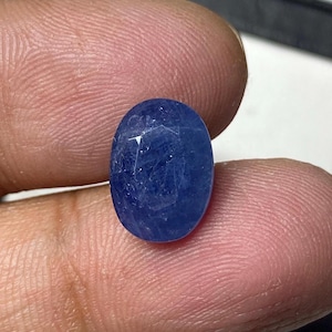 Natural Burmese Blue Sapphire Gemstone – Genuine Loose Sapphire for Jewelry, AAA Quality, September Birthstone, Ethically Sourced 4.35CT