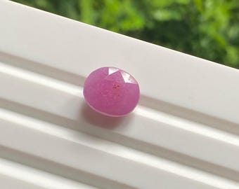 4.60 Carat Oval Pink Burma Ruby Gemstone, Untreated (9x10x5MM)
