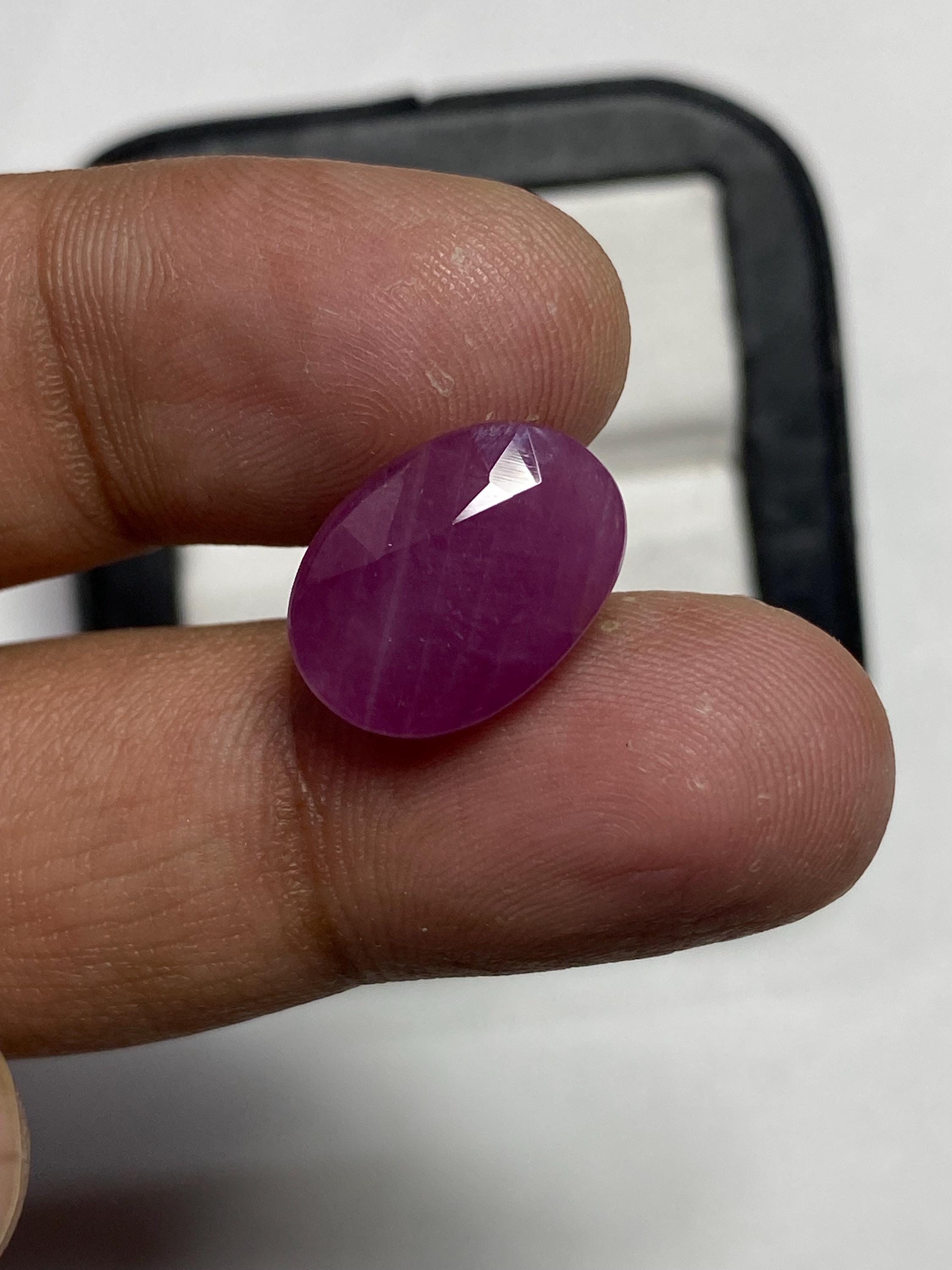 テニスブレスレット用天然の素晴らしいモザンビーク産ピンクルビー