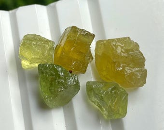 Fragmentos de cristal de crisoberilo en bruto, especímenes de piedras preciosas naturales, 20 ct.
