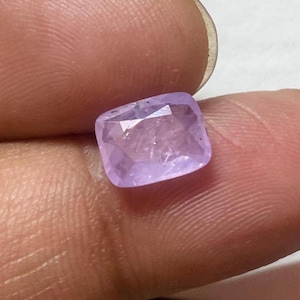 Beautiful Hot Purple Pink Sapphire Princess Cut Gemstone 2.10Cts, Unheated Ceylon Sapphire, Milky Silky Purple Sapphire For Engagement Ring