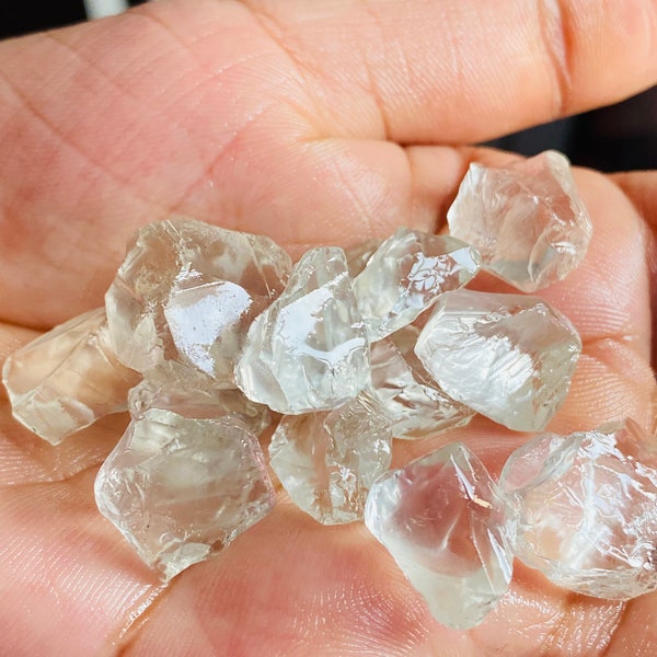 Incredible Natural Goshenite Raw from Pakistan High Quality For Faceting Cut Eye Clean Rough Crystal colorless beryl Raw 100% Earth Mine CTF