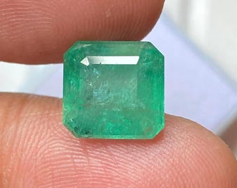 Natural Zambian Emerald Square Cut 5.40 Carat