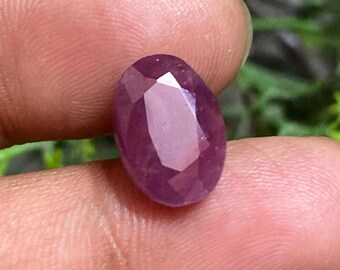 Oval Ruby Cabochon - Natural Untreated Gemstone for Jewelry Making