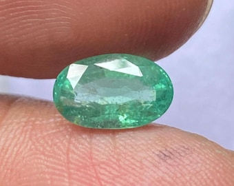 Oval Zambian Emerald For Engagement Ring - 1.85ct