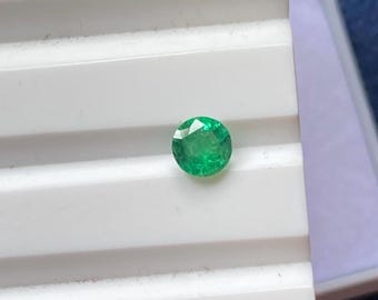 Round Cut Natural Emerald 4mm for Ring Setting – Loose Gemstone AAA Quality