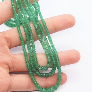 GREEN AVENTURINE FACETED Rondelle Beads 4mm Top Quality Micro Faceted Aventurine Gemstone Loose Beads Necklace Bracelet Earrings | smooth