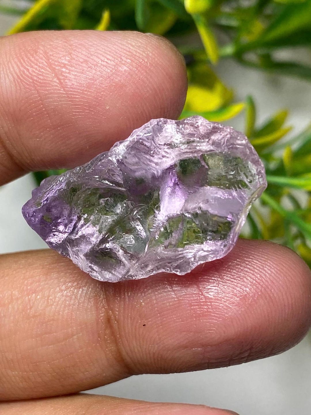 Translucent Pink Crystal Pink Amethyst Crystal, Translucent Mineral Stone, Reiki Healing (45.90 ...