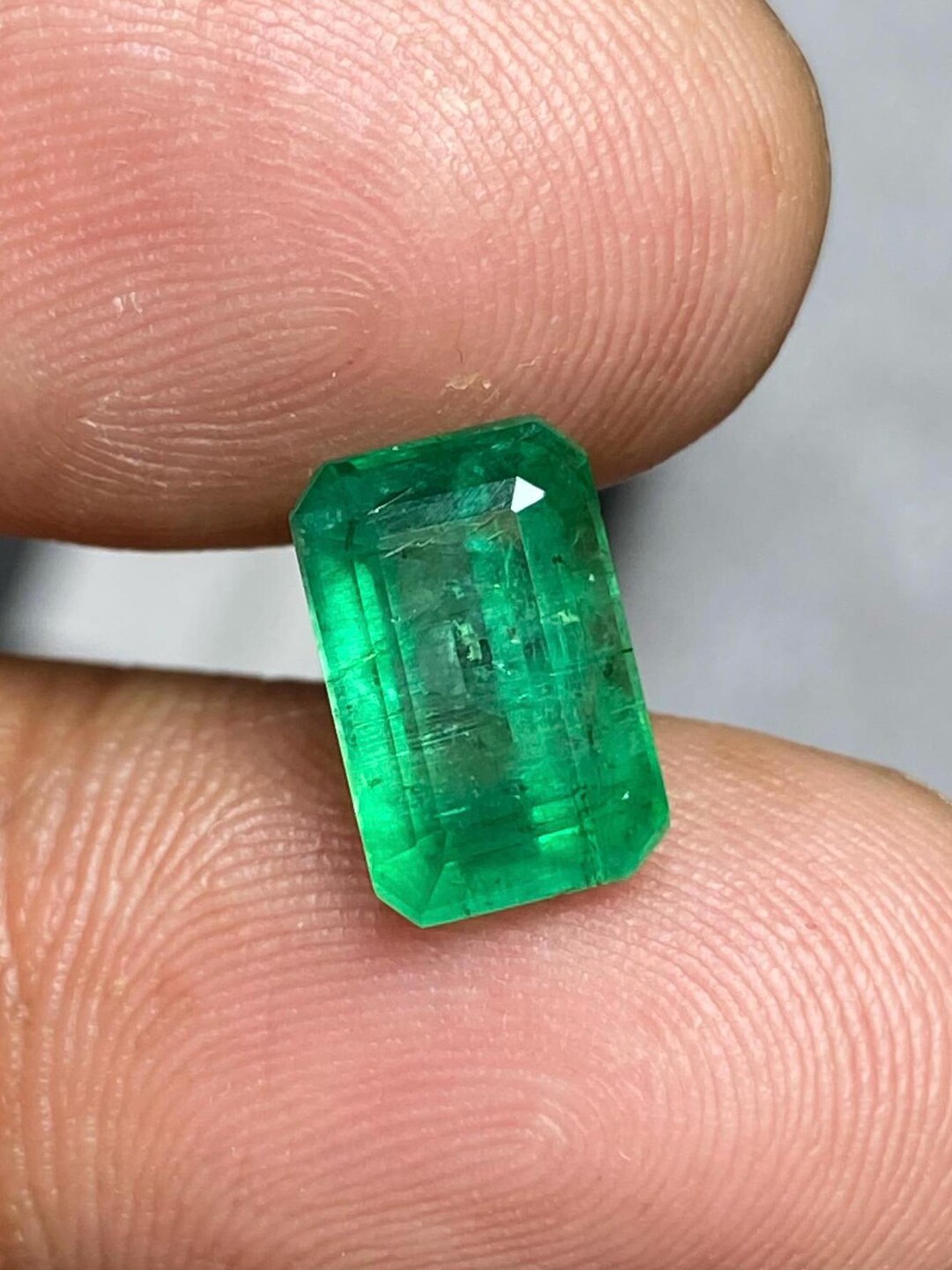 Zambian Emerald | Octagon Green Gemstone, 2.90 Carat - Etsy