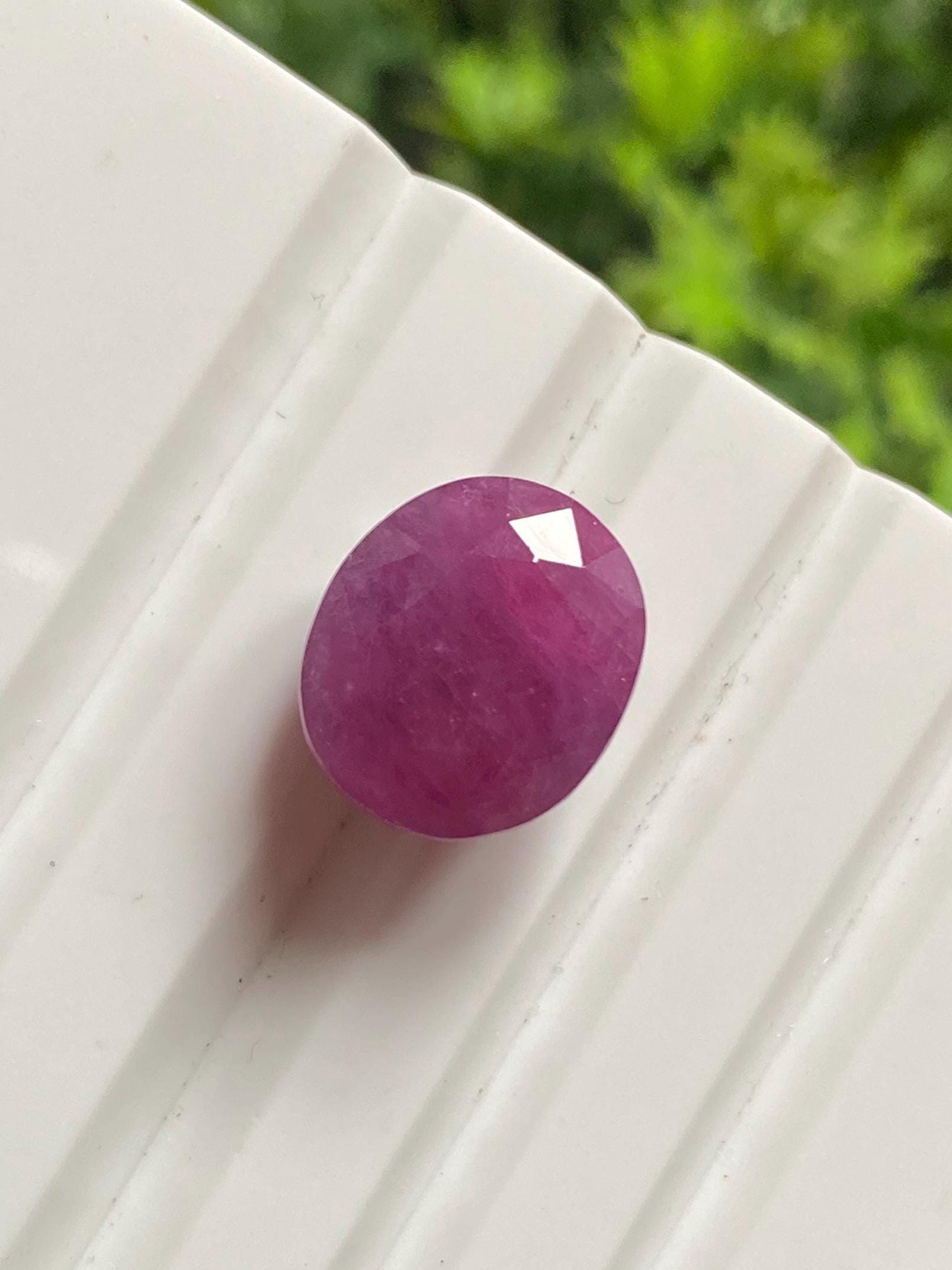 Rubis Traité Rouge De Madagascar 3,30 Carats – Pierre Précieuse Remplissage Verre Au Plomb, Qualité Collection