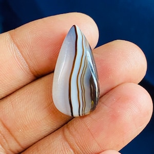Fabulous Natural Sulemani Aqeeq Pear Gemstone, Excellent AAA Quality, Sulemani Agate Cabochon, Smooth Hand-Polished Jewelry Making