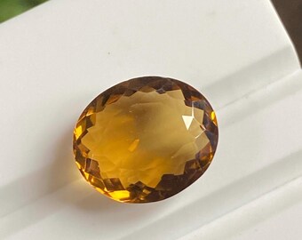 Natural Oval Honey Quartz Gemstone – 6.10 Cts, African Mine