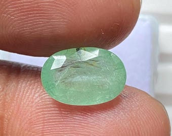 Russian Emerald 3.40 Carat Oval Cut Loose Gemstone