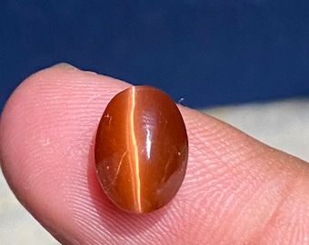 Natural Chrysoberyl Cat's Eye Cabochon | 3.45 Carat Oval Gemstone