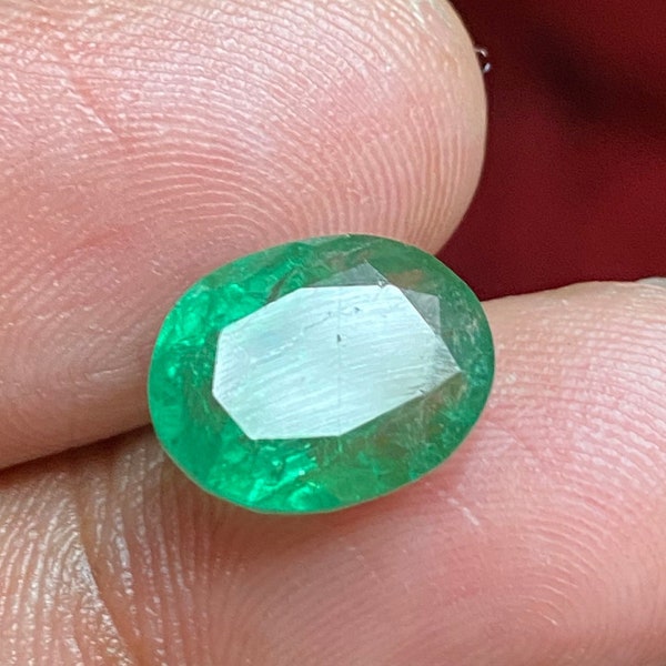 EMERALD CUT MAY birthstone Emerald Gemstone Gift For Wedding Anniversary, Vivid Green Luster Emerald For Custom Bracelet, Ring Size Emerald