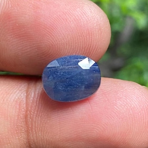 Ceylon Natural Unheated Blue Sapphire Gemstone 4.80 CT, genuine ceylon blue sapphire for minimalist sapphire jewelry making 8x10x5 MM
