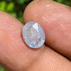 SOLD! 2.25 Cts Natural Light Blue Colour Ceylon Sapphire Very Fine Quality Sarilankan White Blue Sapphire Oval Shaped Gemstone For Jewellry